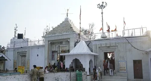 Naina Devi Temple front view in Bilaspur, Himachal Pradesh